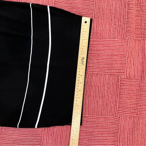 Dalia small women’s Black and White Striped Pencil Skirt - Picture 7 of 16